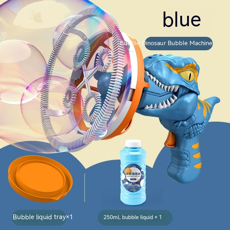 Fan Dinosaur Bubble Machine Bubble Blowing Toy Children's Handheld Bubble Machine New Cartoon Blowing Bubble Gun Toy Gift