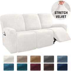 Elastic Full-Inclusive Rocking Chair Cover American Sofa Cover Protective Cover Thick Fabric Three Seat Recliner Cover