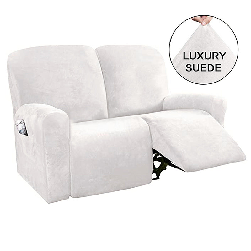 Elastic Full-Inclusive Rocking Chair Cover American Sofa Cover Protective Cover Thick Fabric Three Seat Recliner Cover