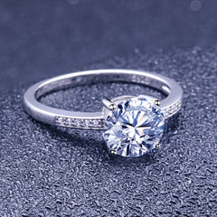 Engagement Ring 925 Sterling Silver Wedding Ring