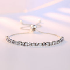 Ladies Zircon Tennis Zircon Crystal Bracelet