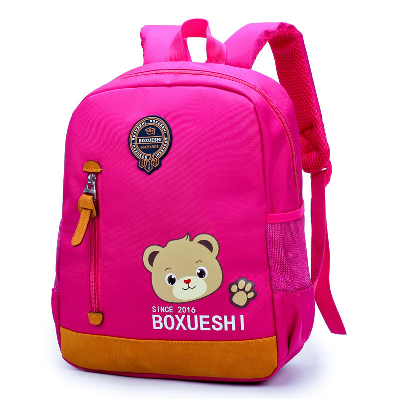 A cartoon bear nursery school schoolbag, schoolbag, schoolboy, boy and boy, baby boy and baby travel bag