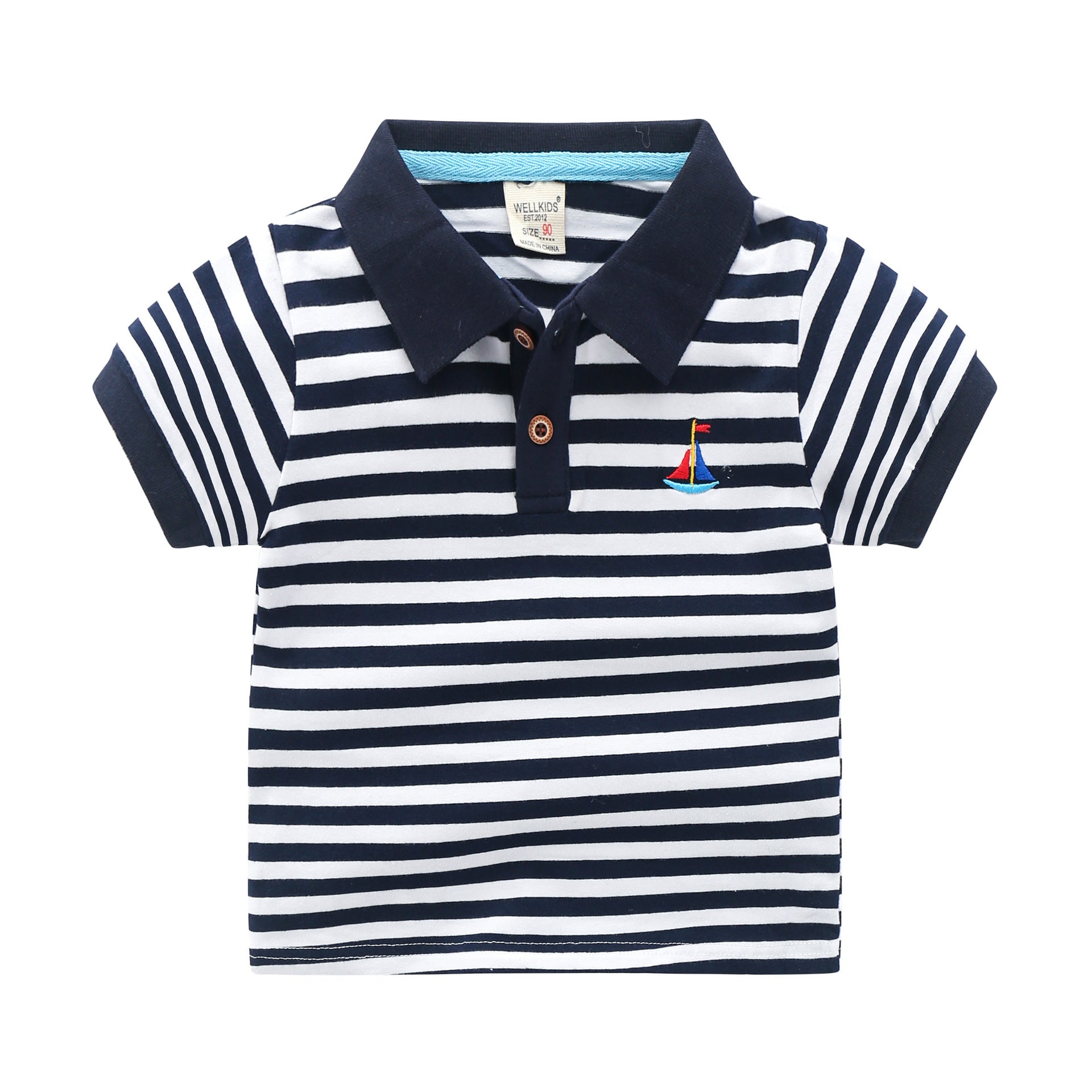 Children's Short-sleeved Polo Shirt Lapel T-shirt