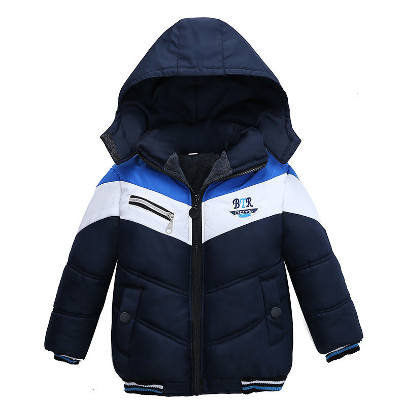 Long Sleeved Hooded Padded Jacket For Boys Hooded Padded Jacket For Boys