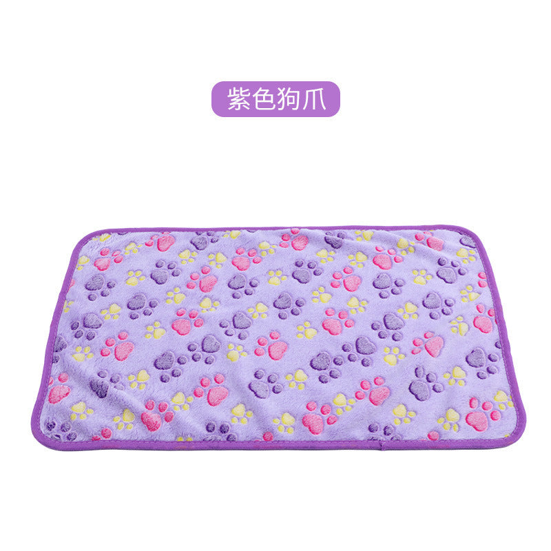 Pet Blanket Dogs And Cats Flannel Blanket Autumn And Winter Warm Blanket Floor Mat