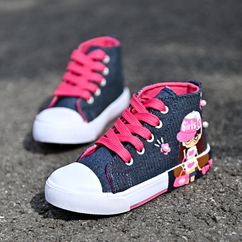 Children's Shoes Canvas Girls' Sneakers