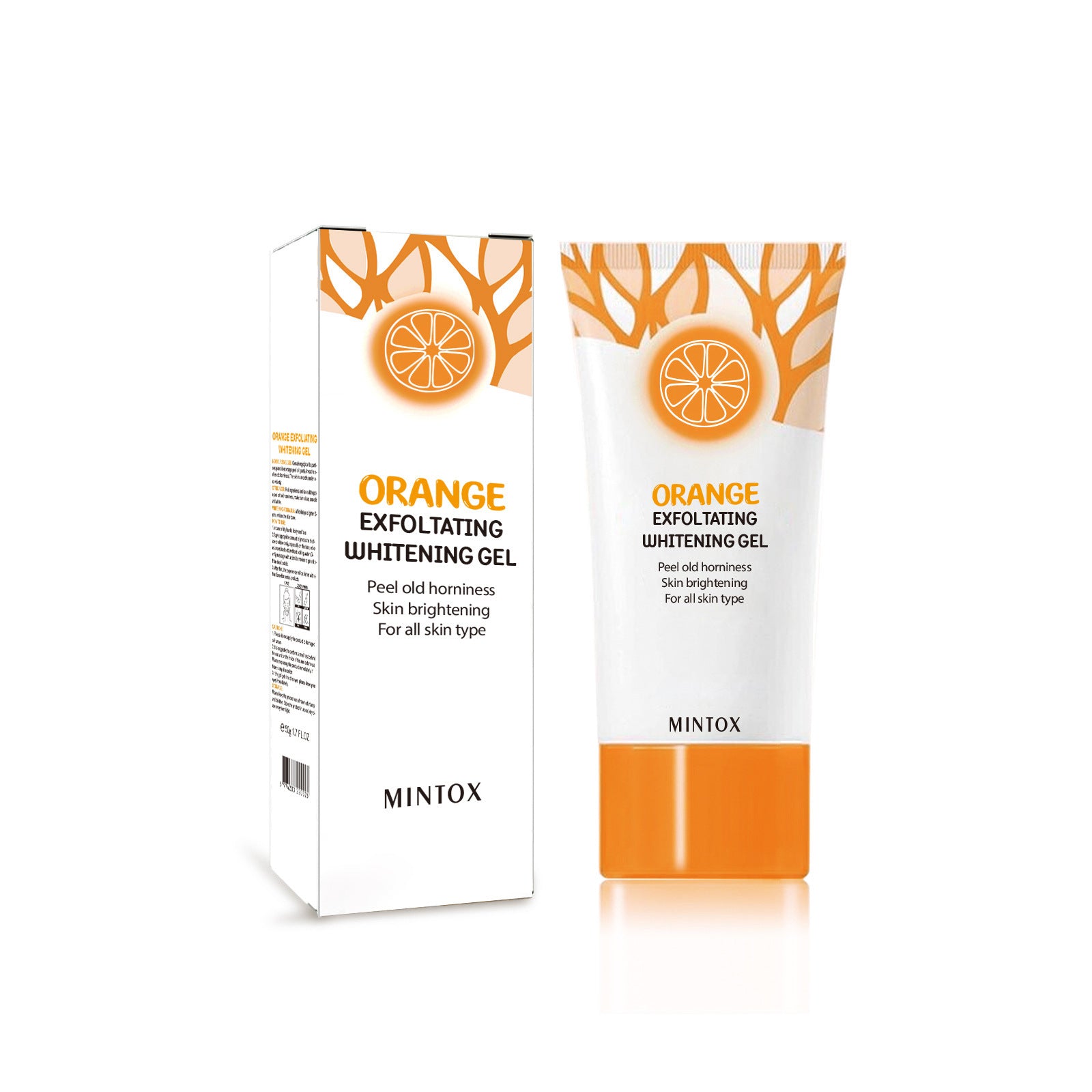 Orange Exfoliating Cleansing Pore Brightening Whitening Gel