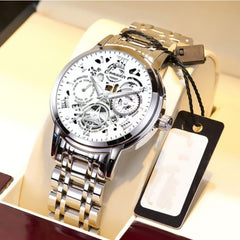 Fashion Jewelry Hollow Men's Watch Men's Waterproof Luminous Calendar