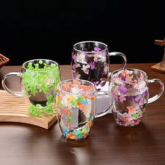 Dried Flower Double-layer Quicksand Cup Creative Home