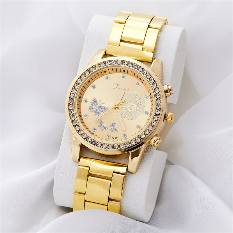 Diamond Embedded Watch Luxury Starry Quartz