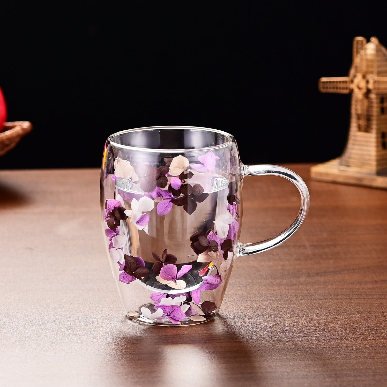 Dried Flower Double-layer Quicksand Cup Creative Home