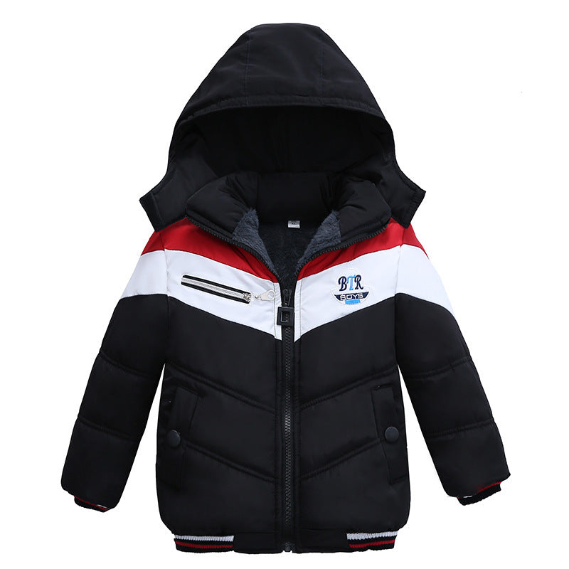 Long Sleeved Hooded Padded Jacket For Boys Hooded Padded Jacket For Boys