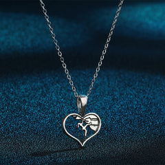 Personality Trend European And American Popular Love Pendant Necklace Jewelry