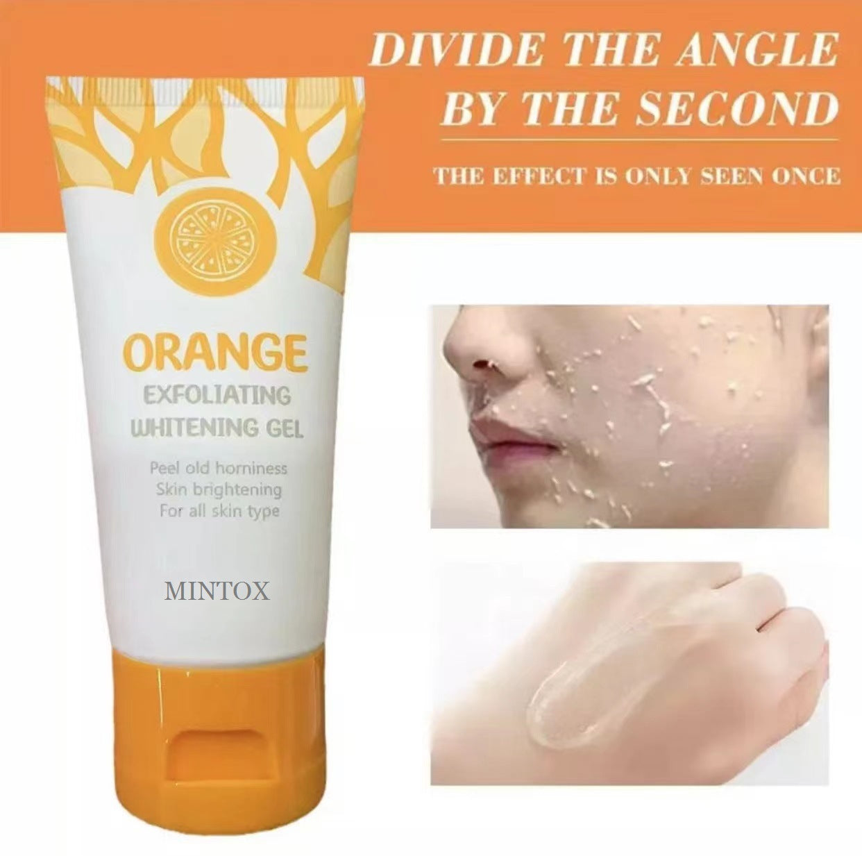 Orange Exfoliating Cleansing Pore Brightening Whitening Gel