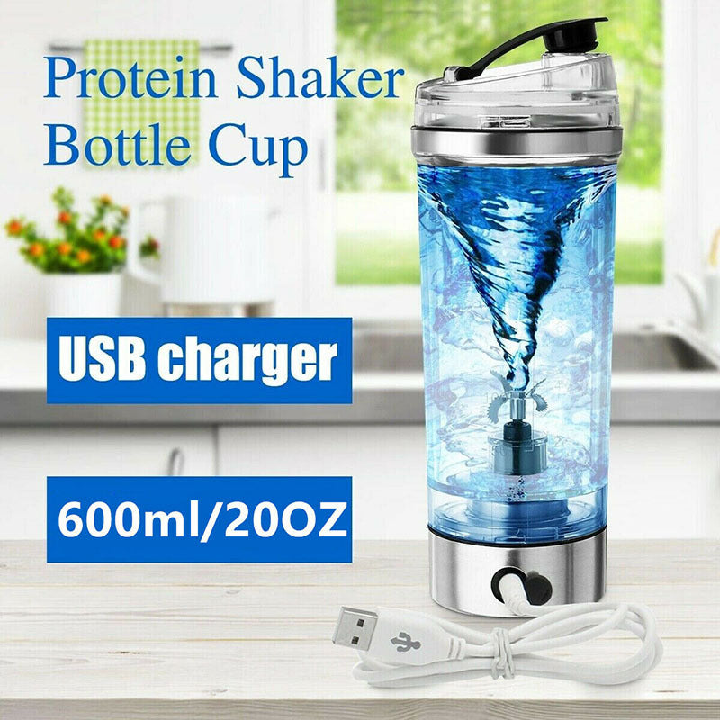 Electric Protein Shake Stirrer USB Shake Bottle Milk Coffee Blender Kettle Sports And Fitness Charging Electric Shaker Cup