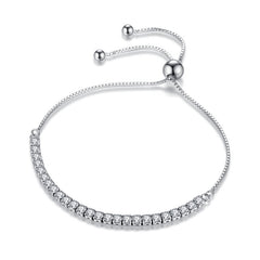 Ladies Zircon Tennis Zircon Crystal Bracelet