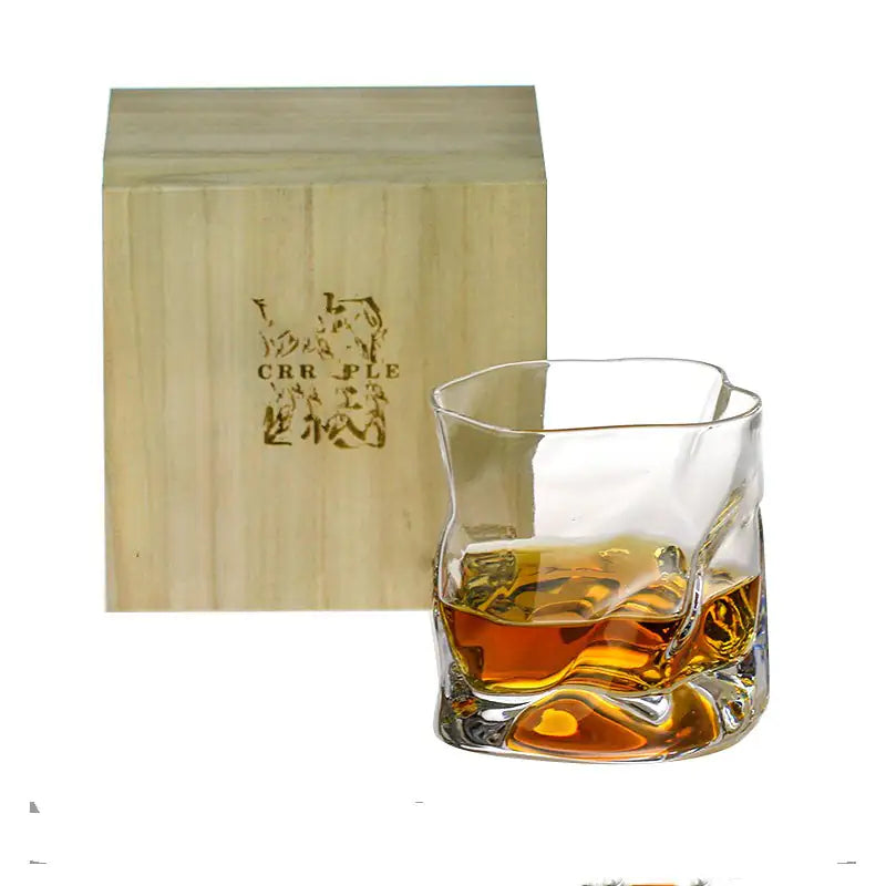 Crumple Japanese Style Whiskey Glass