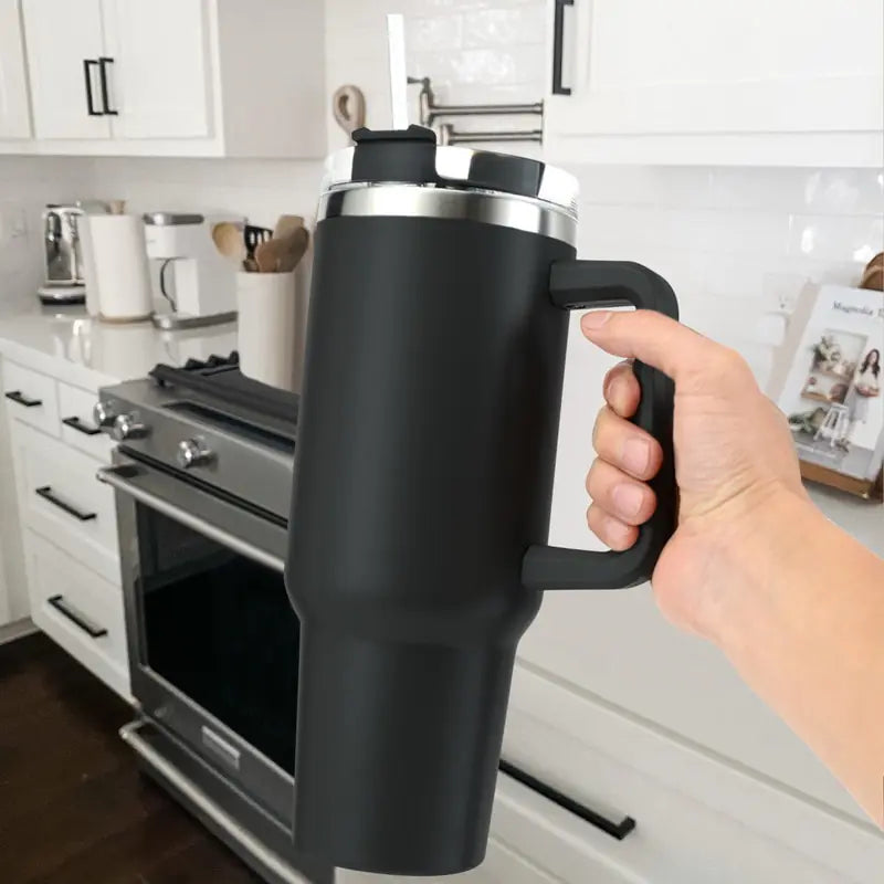 Insulated Tumbler Straw With Handle